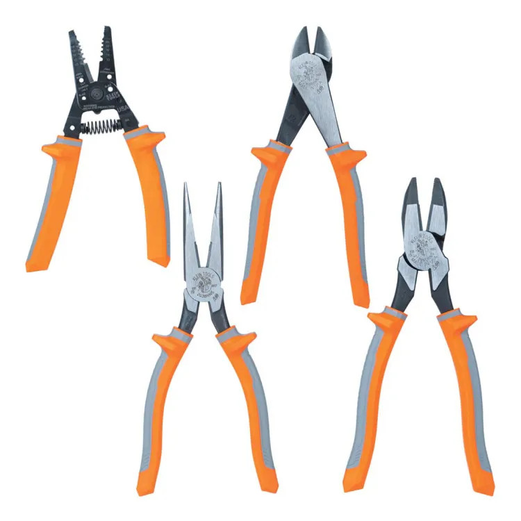 Klein 4-Piece Insulated Tool Kit, 1000V, Induction Hardened Steel - 9417R
