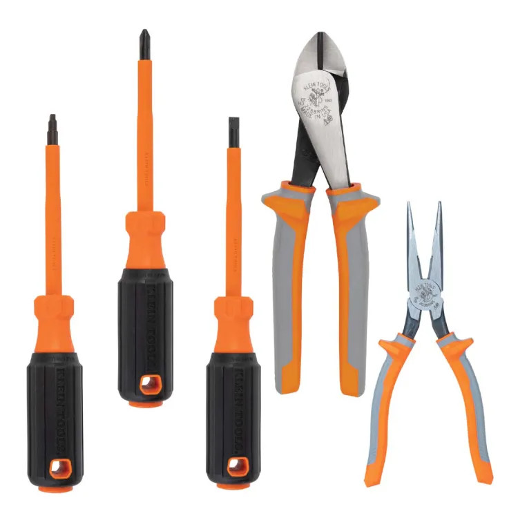 Klein 5-Piece Insulated Tool Kit, 1000V, Induction Hardened Steel - 9419R