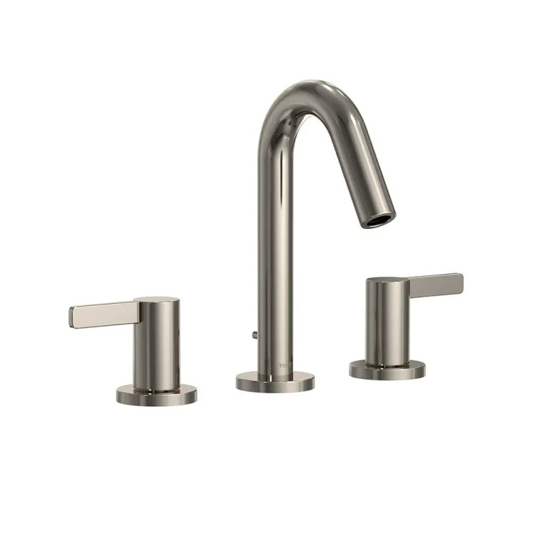 TOTO GF Series Two Handle Widespread Bathroom Faucet, 1.2 GPM, WaterSense, ADA, Polished Nickel - TLG11201UA#PN