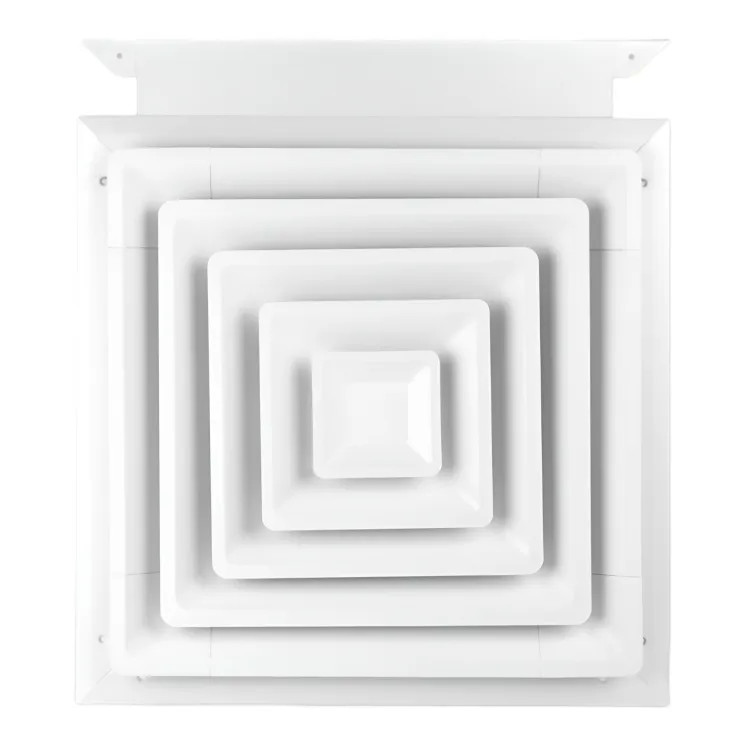 Shoemaker 425-20X20 Step-Down Ceiling Diffuser with Slide-In Damper 