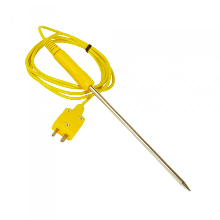 UEi 6in K-Type Liquid Temperature Probe with Handle and Yellow Cord - ATT100