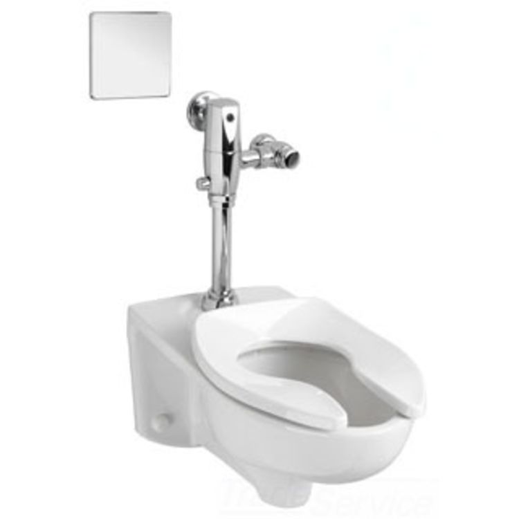 American Standard 3351.712.020 White Afwall Toilet with Selectronic AC Flush Valve