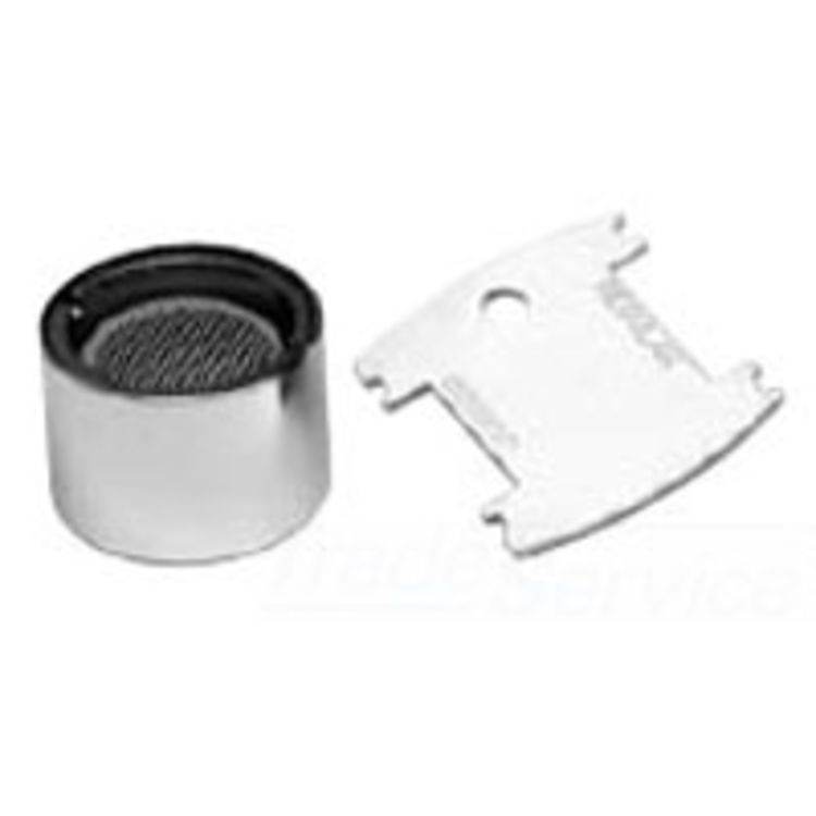 T&S BRASS B-0199-06 2.2 GPM Aerator, Vandal Resistant, 55/64"-27 Female Threads