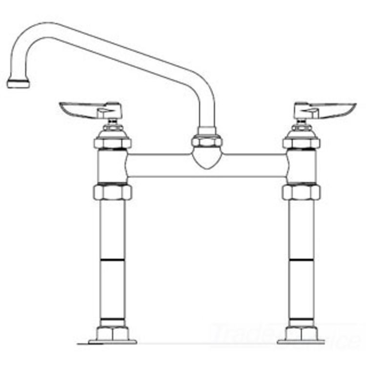 T&S BRASS B-2280-060X-ECR B-2280 WITH CERAMIC CARTRIDGES, 060X, AND B-0443