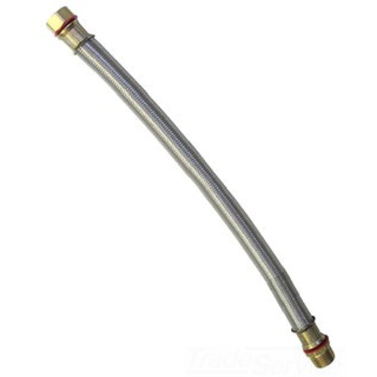WFSSB12 3/4"FIPx 12" BRAIDED STAINLESS FLEX 