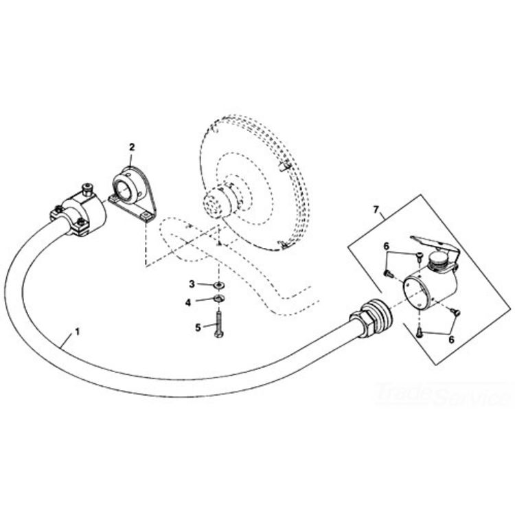 Ridgid 71762 Hose, Guide A40G PF With Power FD