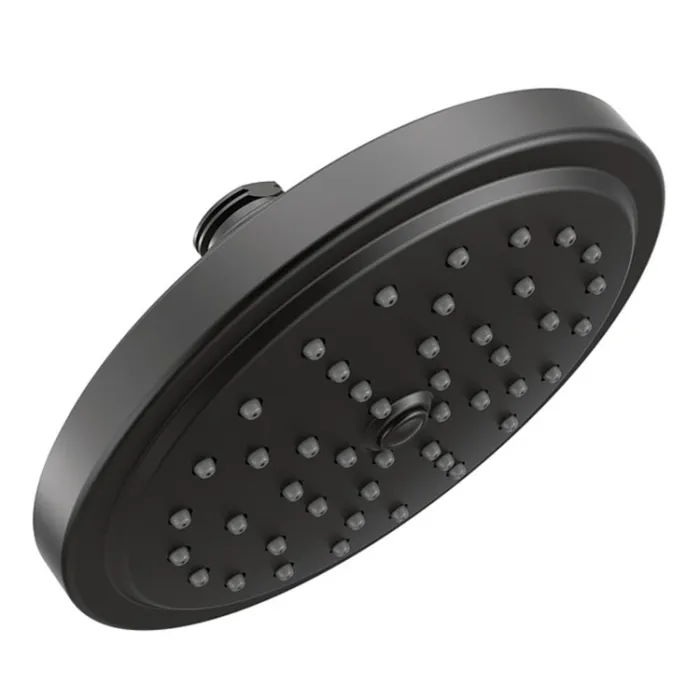 S176EP15BL matte black Moen Eco-Performance rain shower head with 1.5 gallons per minute flow rate